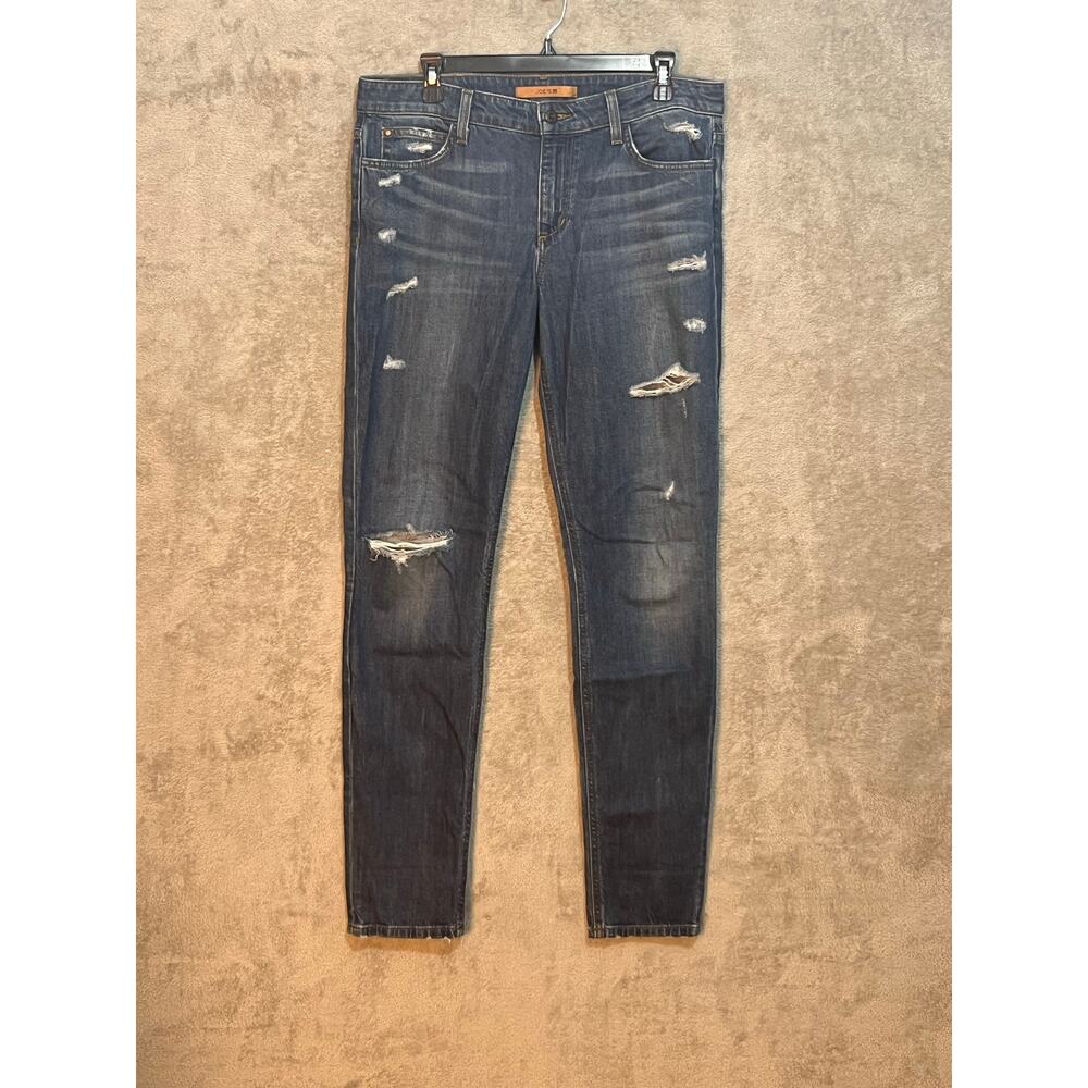 Joe's Jeans The Skinny Jeans Size 31 High Rise Distressed Festival Runs Big
